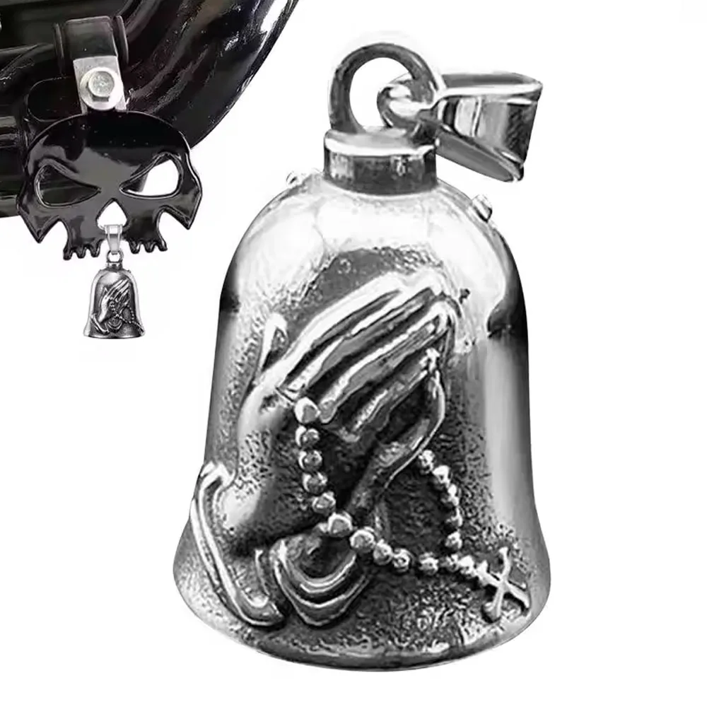 Campana de la suerte para motocicleta, llavero con campana de oración para buena suerte, campana de la suerte para motociclistas, campana 3D para motocicleta, para motociclistas