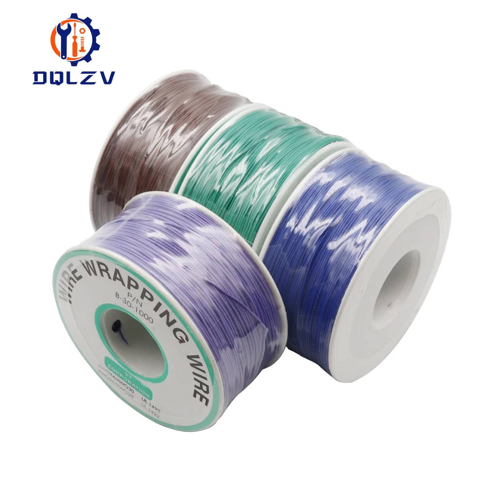 30AWG Wire Wrapping Tinned Copper Solid PVC insulation Single Strand Copper Cable Ok Wire Electrical Wire PCB Flying Jumper Wire