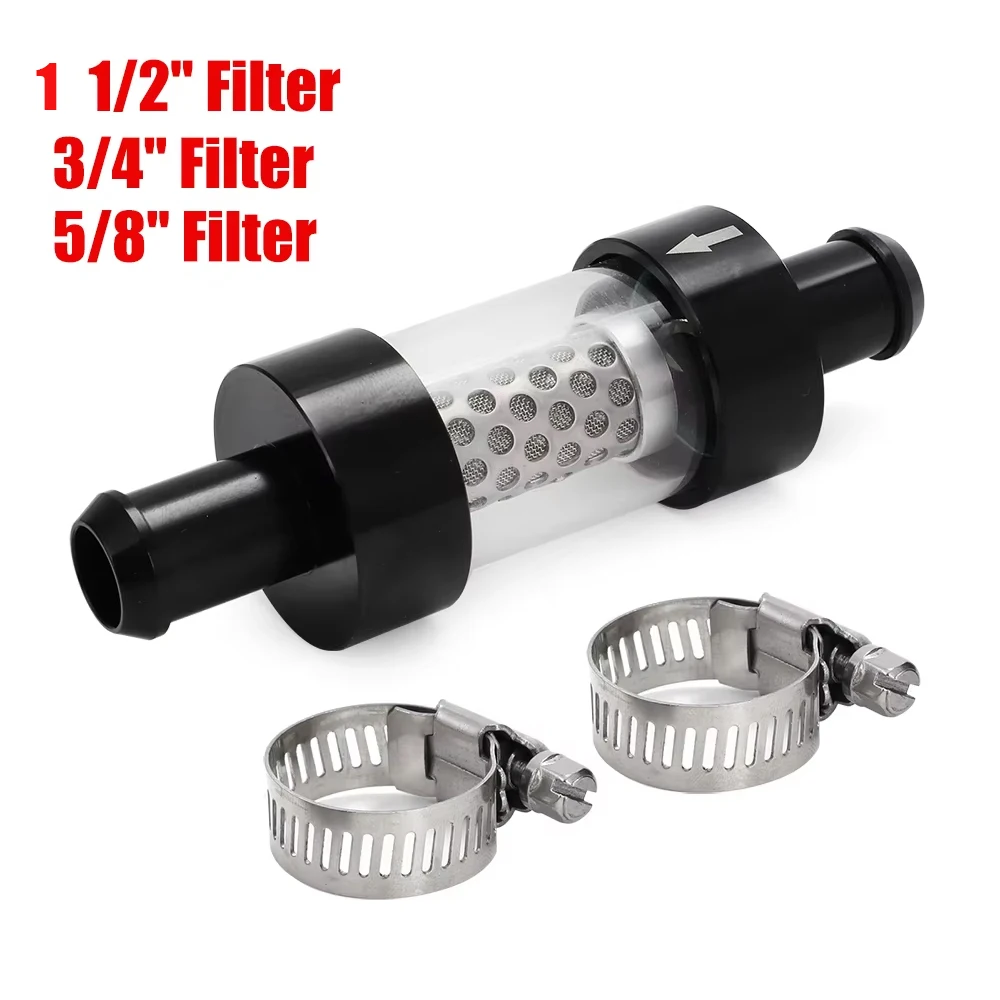 Araç Soğutma Suyu Filtresi Siyah Hat İçi Soğutma Suyu Filtresi 1 1/2 \