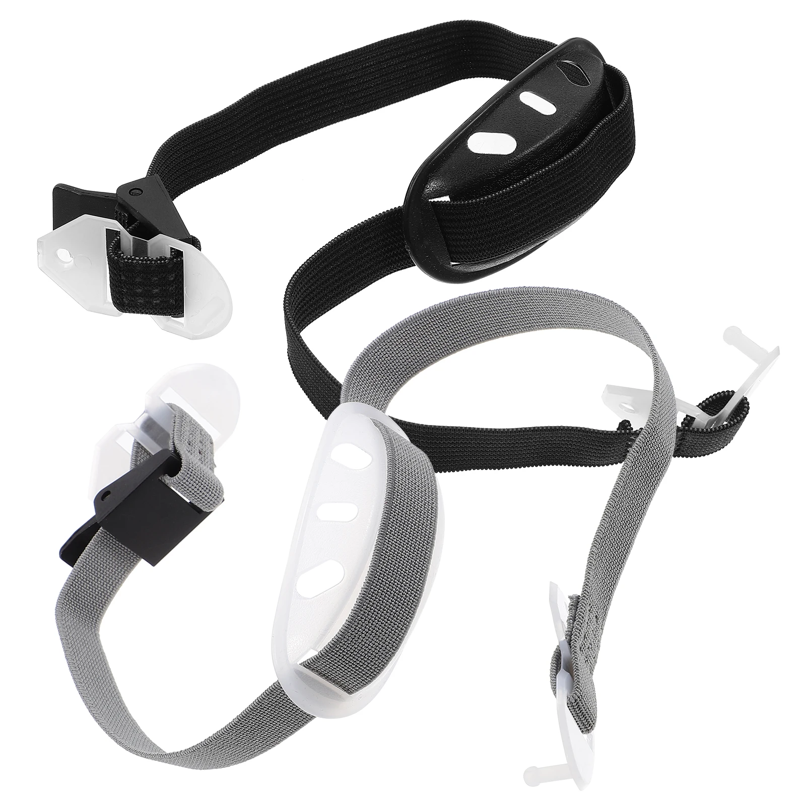 

2 pcs Hard Chin Strap Y-shaped Adjustable Elastic Lift Hard Hat Accessories Black Grey Safety Protection Products
