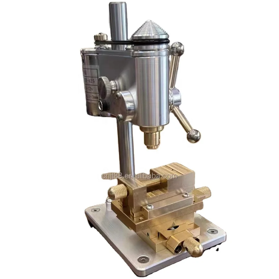 

DIY Industrial Column Drilling Machine Bearing Gear Precision Micro Drilling 220V Motor 0.3-4mm 0.3kW Multifunctional Light