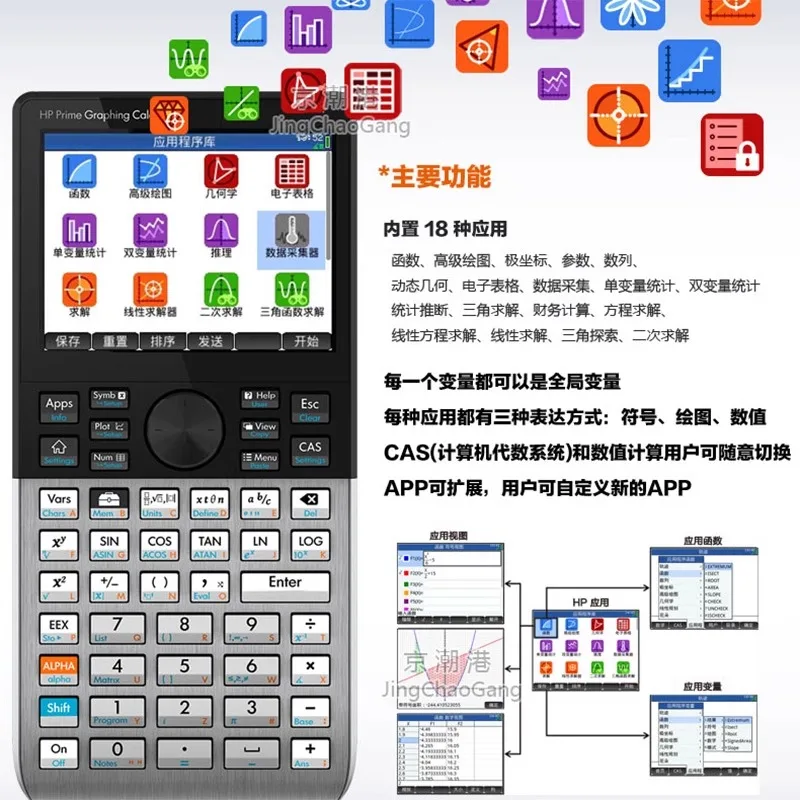 PRIME V1 Touch Color Screen 3D Graphics Calculator for SAT/AP/IB Exams in Chinese and English V2 Version