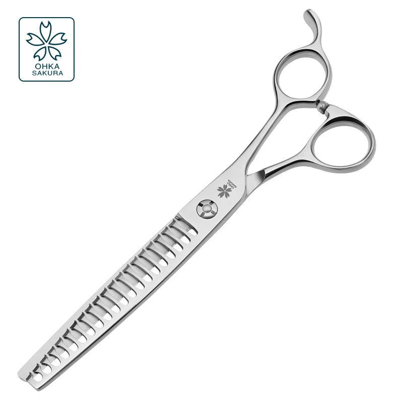 Professional pet grooming fish bone scissors 7.0 7.5 inch imported vg10 material reclaiming wasteland thinning scissors special