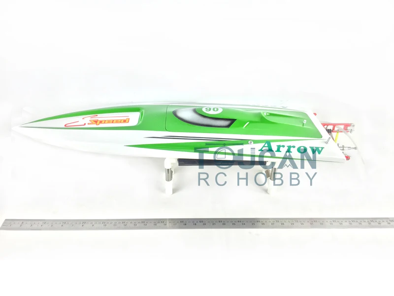 E36 Fiber Glass Green Electric High Speed Racing RTR RC Boat W/ Motor Servo ESC Battery Toucan Remote Control Ship THZH0039-SMT8