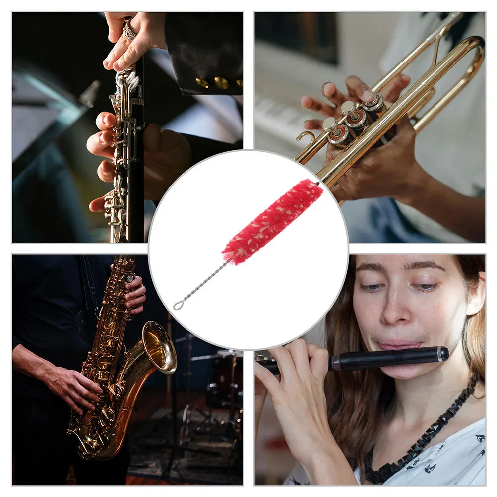 

Clarinet Cleaning Brush Flexible Saxophone Instrument Dusting Maintenance Kit Rod for Musical Neck Saver Brushes Care Tool Soft