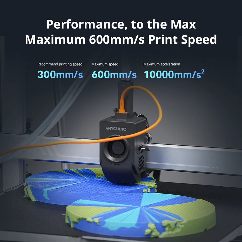 ANYCUBIC Kobra 3 Max マルチカラー3Dプリンター、最大600mm/sの印刷