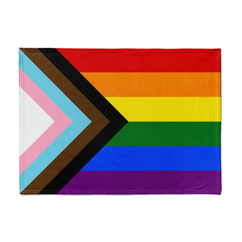 Gaslight Gatekeep Girlboss Progress Pride Flag American Throw Blanket for Women Men Girls Boys Kids Pets Dogs Cats Couch