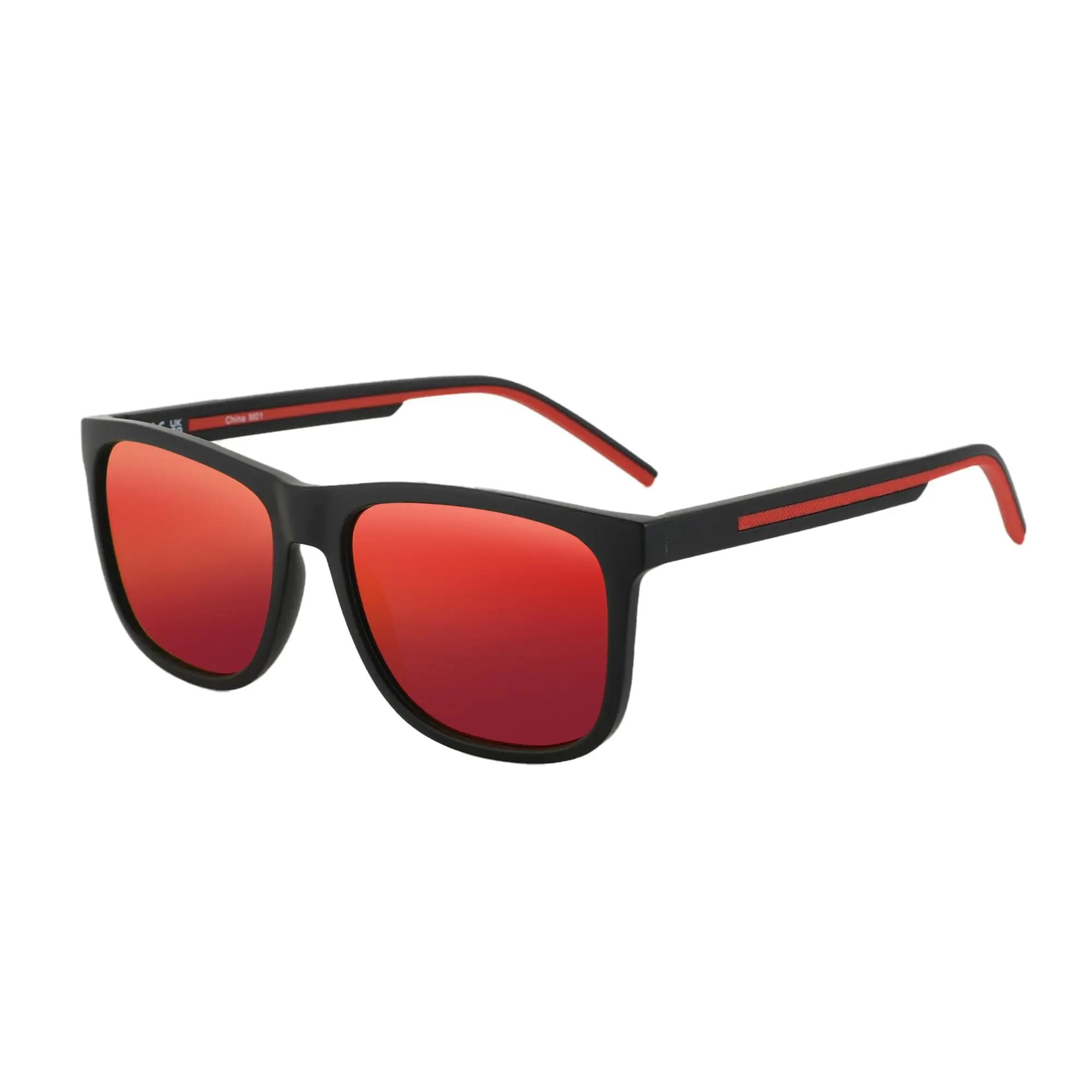 BLUEMOKY Sports Polarized Sunglasses Men Lightweight TR90 Frame UV400 Wraparound Running Cycling Fit