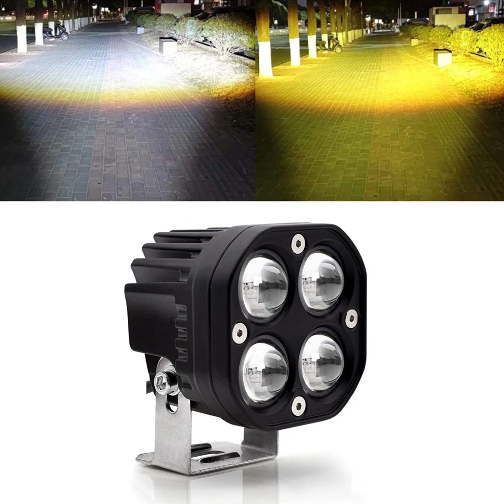 

1pc Car Work Light 4Led Chips 3 Inch 80w 6000k/3000k 8000LM Spotlight Driving Lighting Lamp Motorcycle Modified Parts