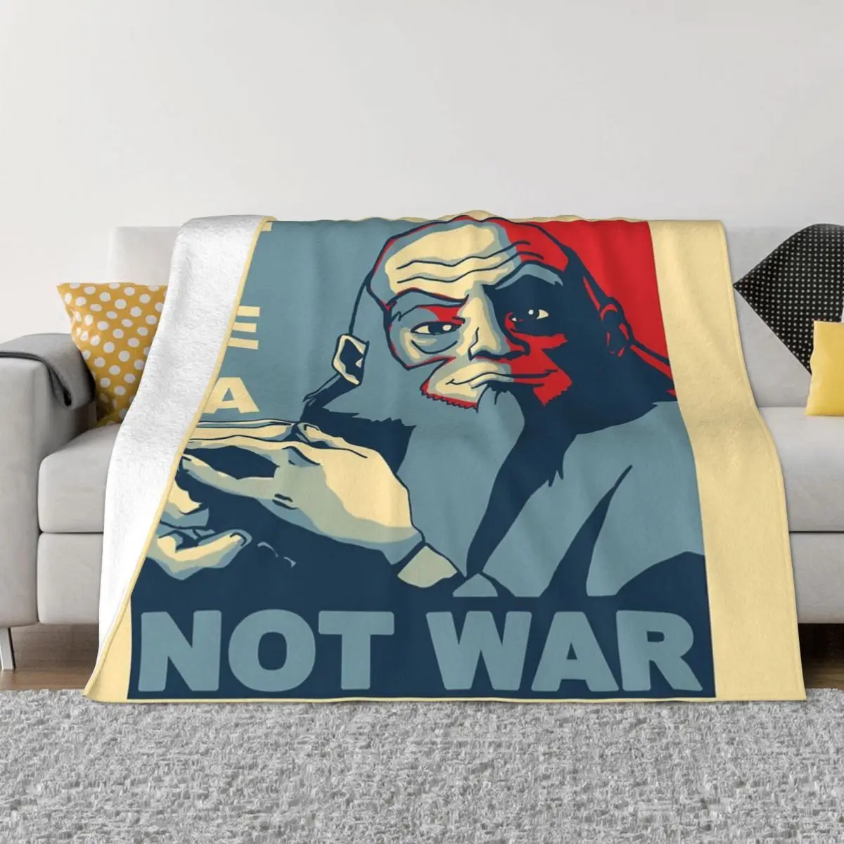 

Одеяло Iroh Make Tea Not War, одеяло, одеяла и пледы, зимнее теплое одеяло, плед