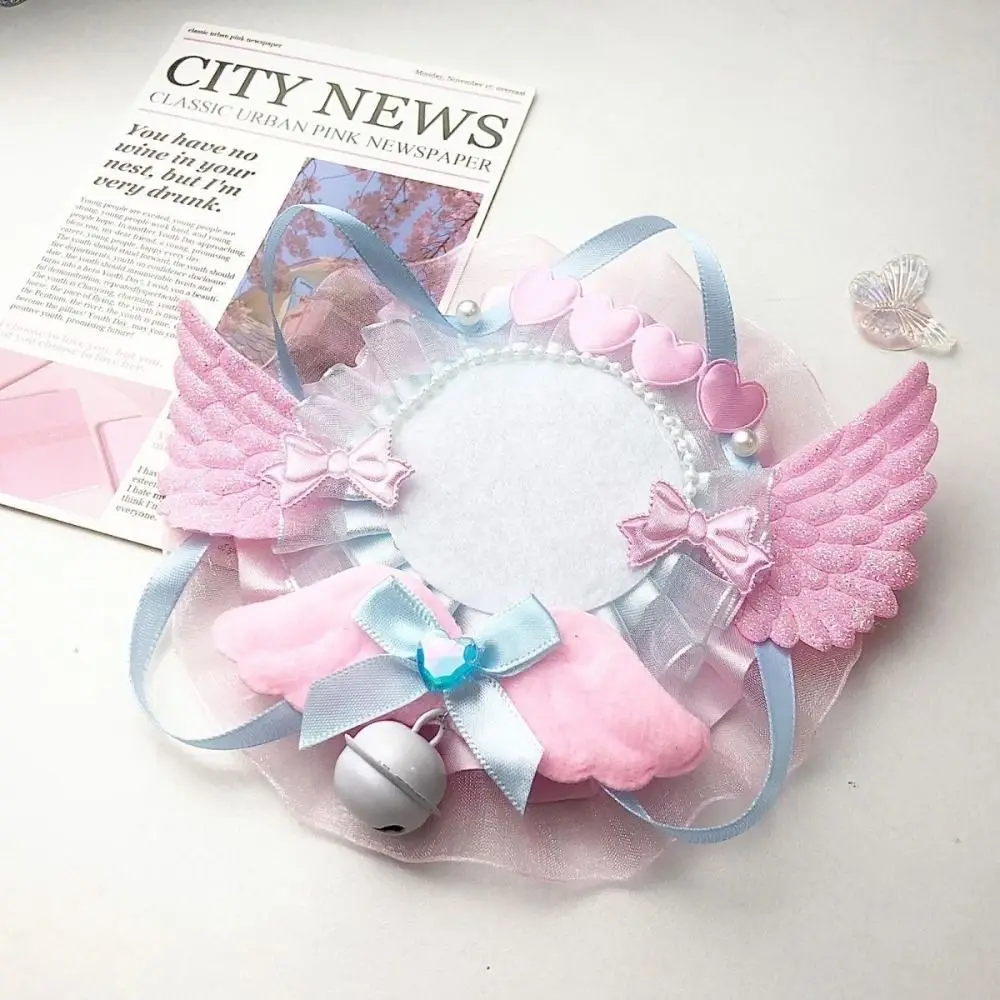 Lovely Lace Magnetic Anime Badge Holder Bear Bow Pins Display Base Heart Bell Ornate Ribbon Badge Flower Ita Bag Accessories
