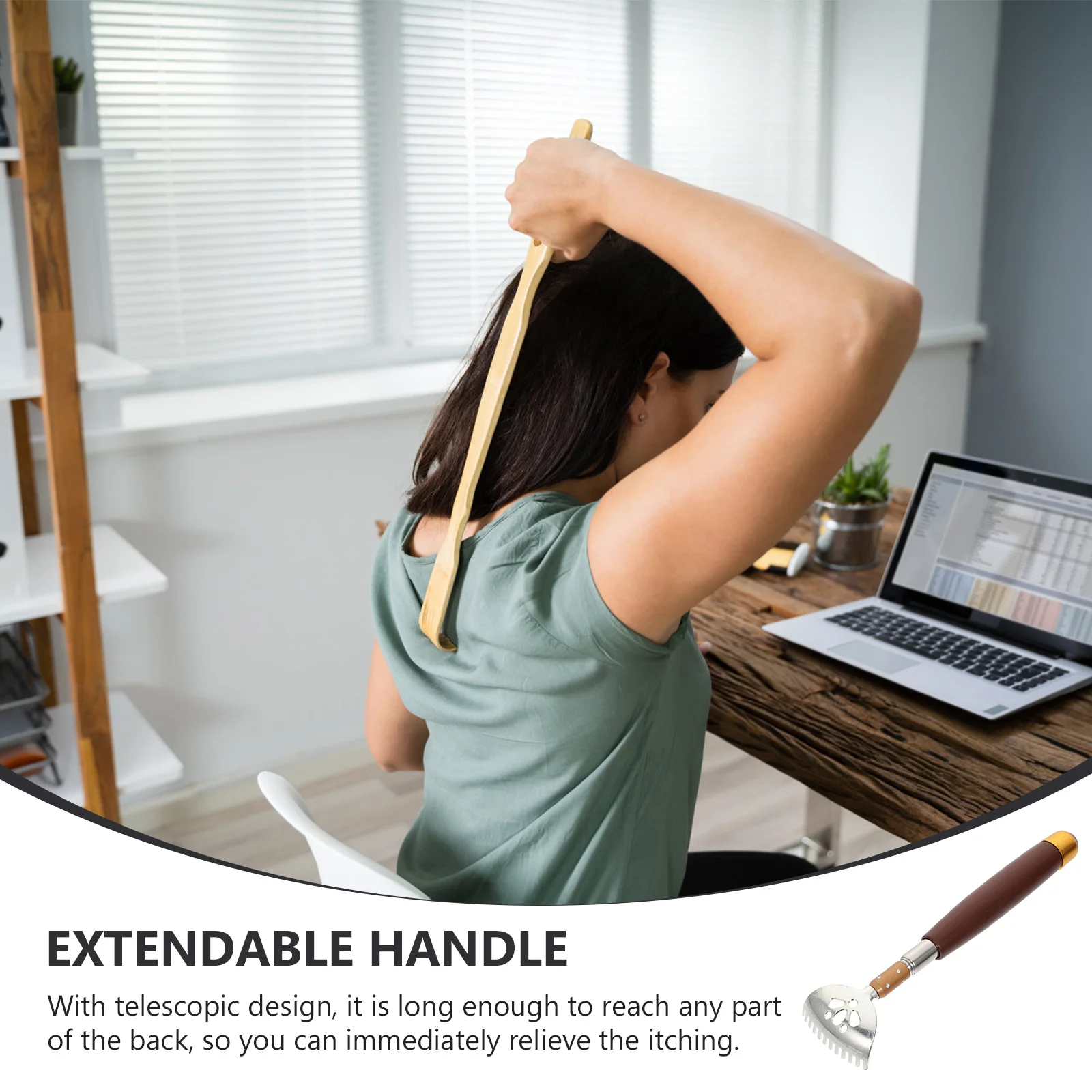 

Выдвижная катящаяся бусина, скребок для спины, телескопический массажер-карандаш для лица, ног, акупунктурная точка, портативный, прочный, гладкий, удобный