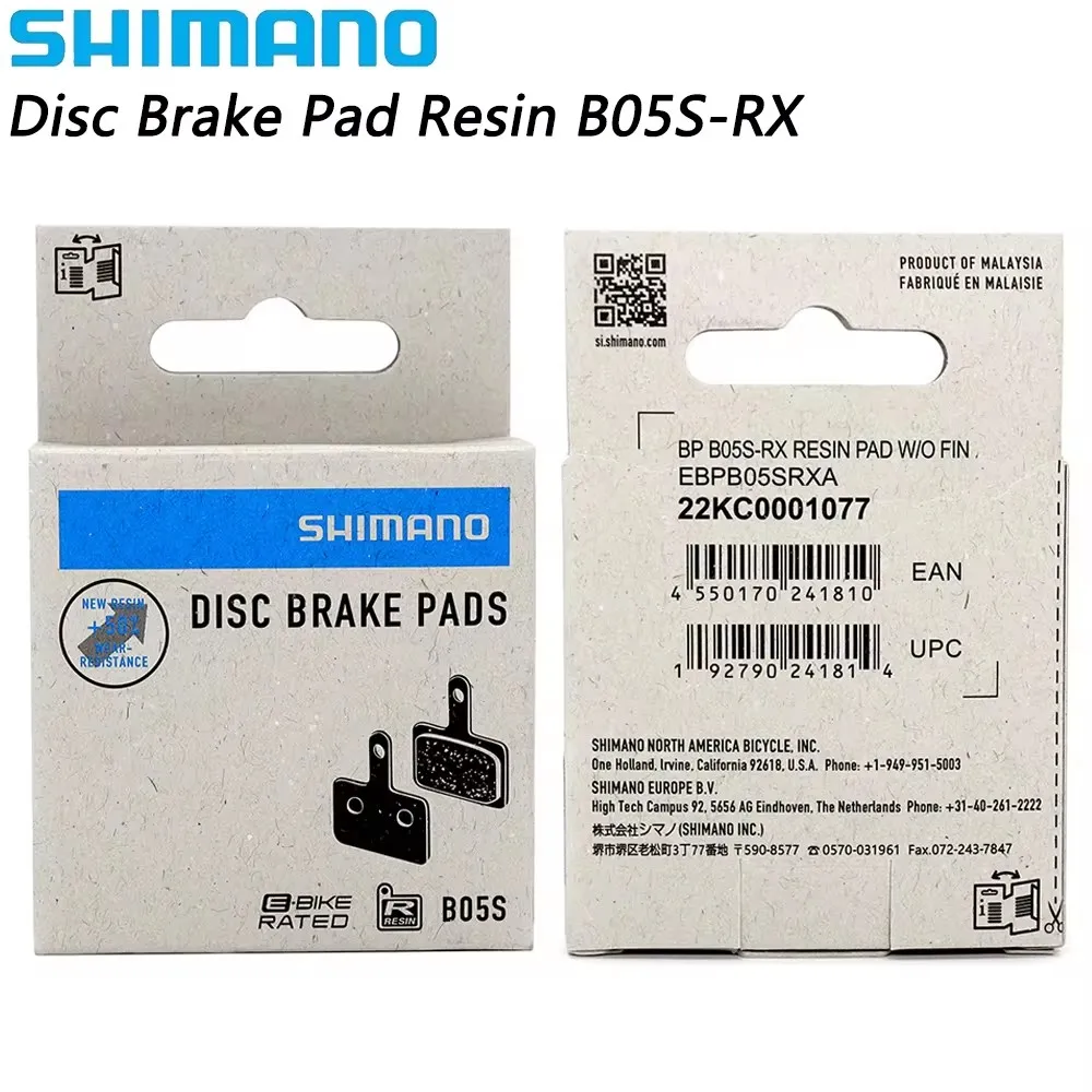 SHIMANO B05S Disc Brake Pad Resin MTB Bike for BR-MT200 MT400 UR300 MT500 M355 M375 M415 M446 M485 M525 M575 M4050