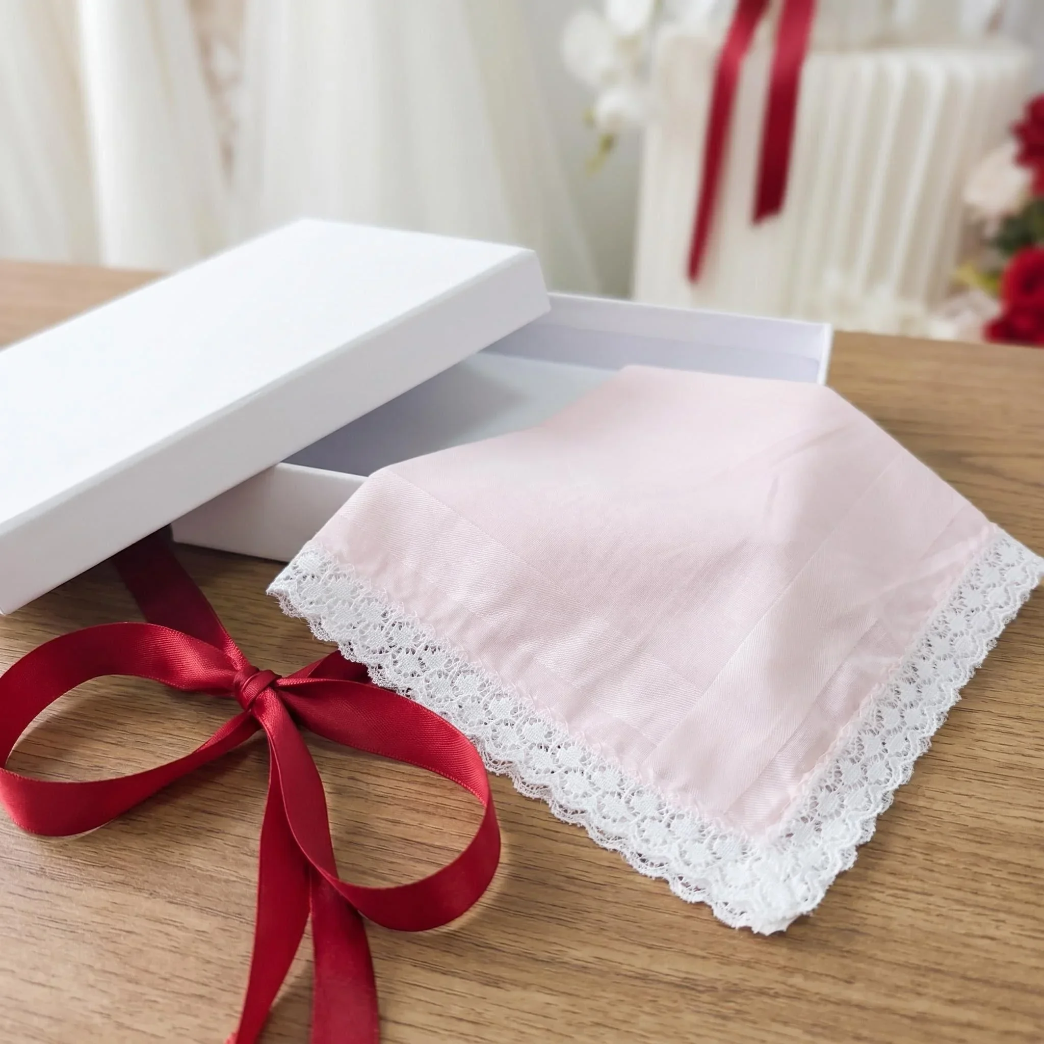 Lightweight 5Pcs Wedding Blessing Handkerchiefs, Gift for Parents