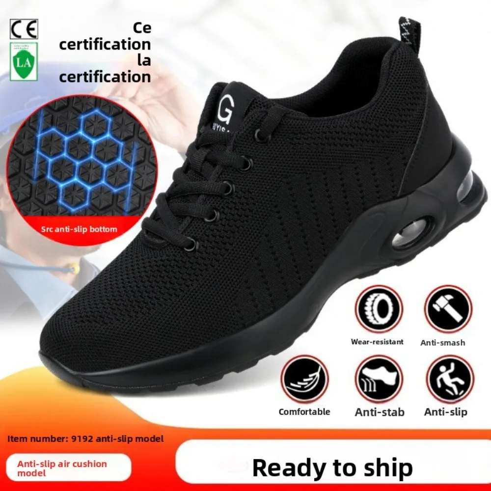 

Unisex Non-Slip Safety Shoes for Men and Women Steel Toe Anti-Smashing Anti-Piercing Comfortable Lightweight Wear-Resistant Work