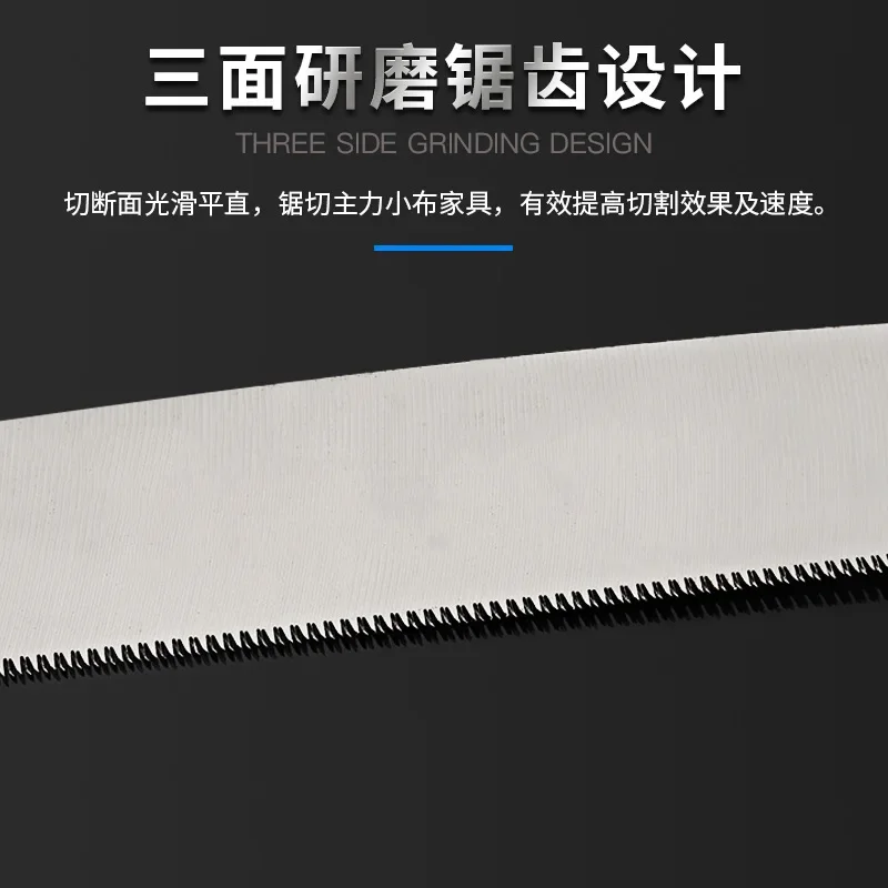 Portable Folding Saw with Comfortable Non-Slip Handle for Cutting Wood, Camping and Hiking for Faster and Efficient Sawing