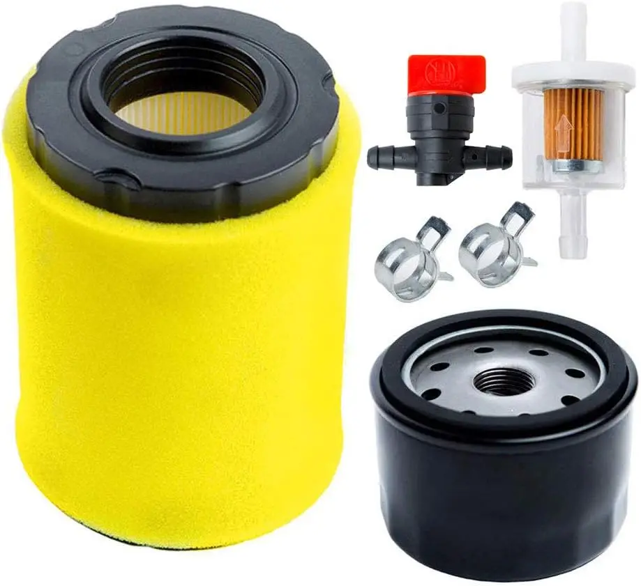 796031 Air Filter with Tune Up Kit, Compatible with 591334 492932 696854, John Deere D100 D110 D125 D130, Husqvarna YTH2