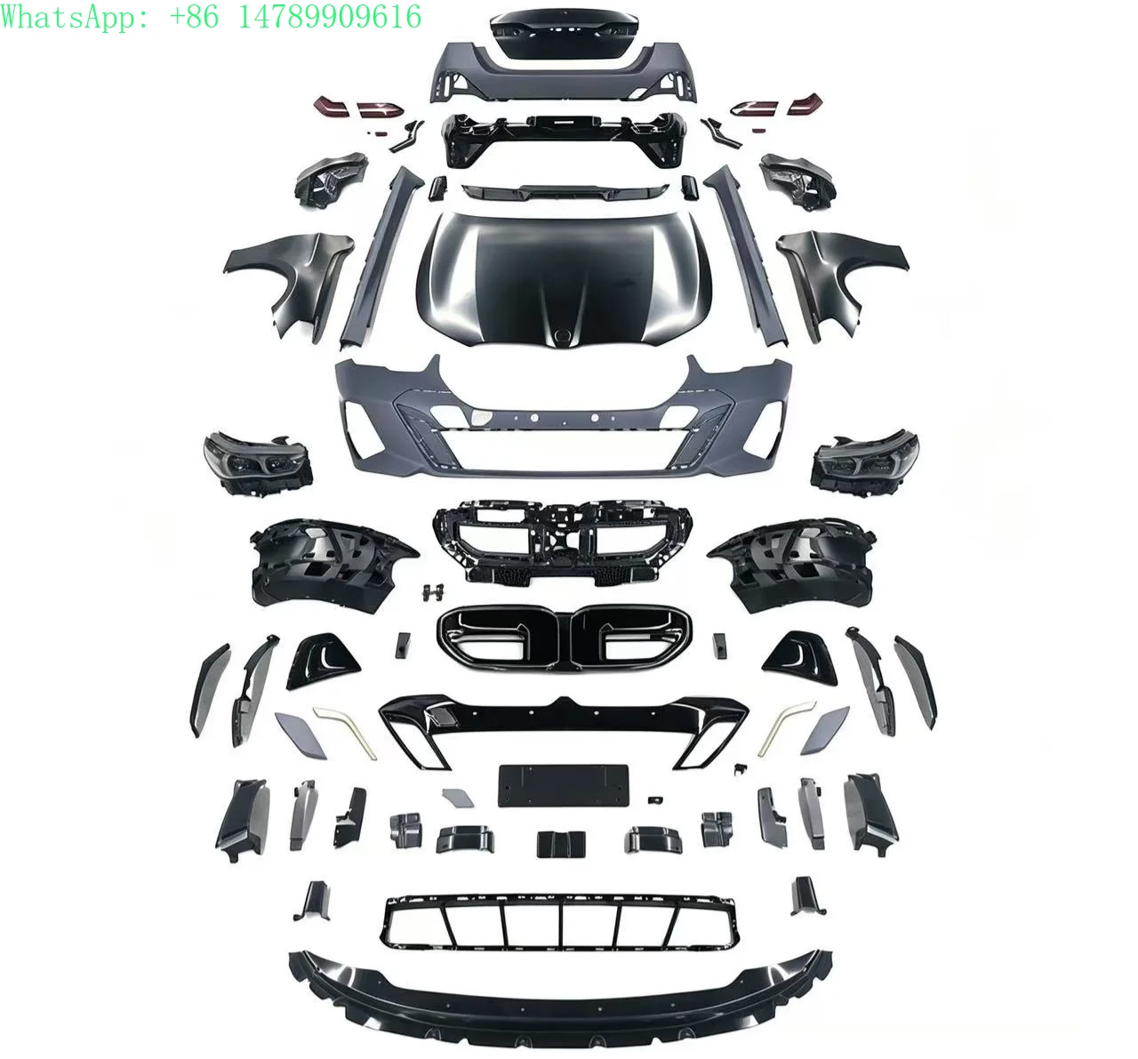 F10 to G60 MT Bumper for  5 Series F10 Facelift 2024 G60 MT Body Kit Front Rear Bumper Headlight Taillight
