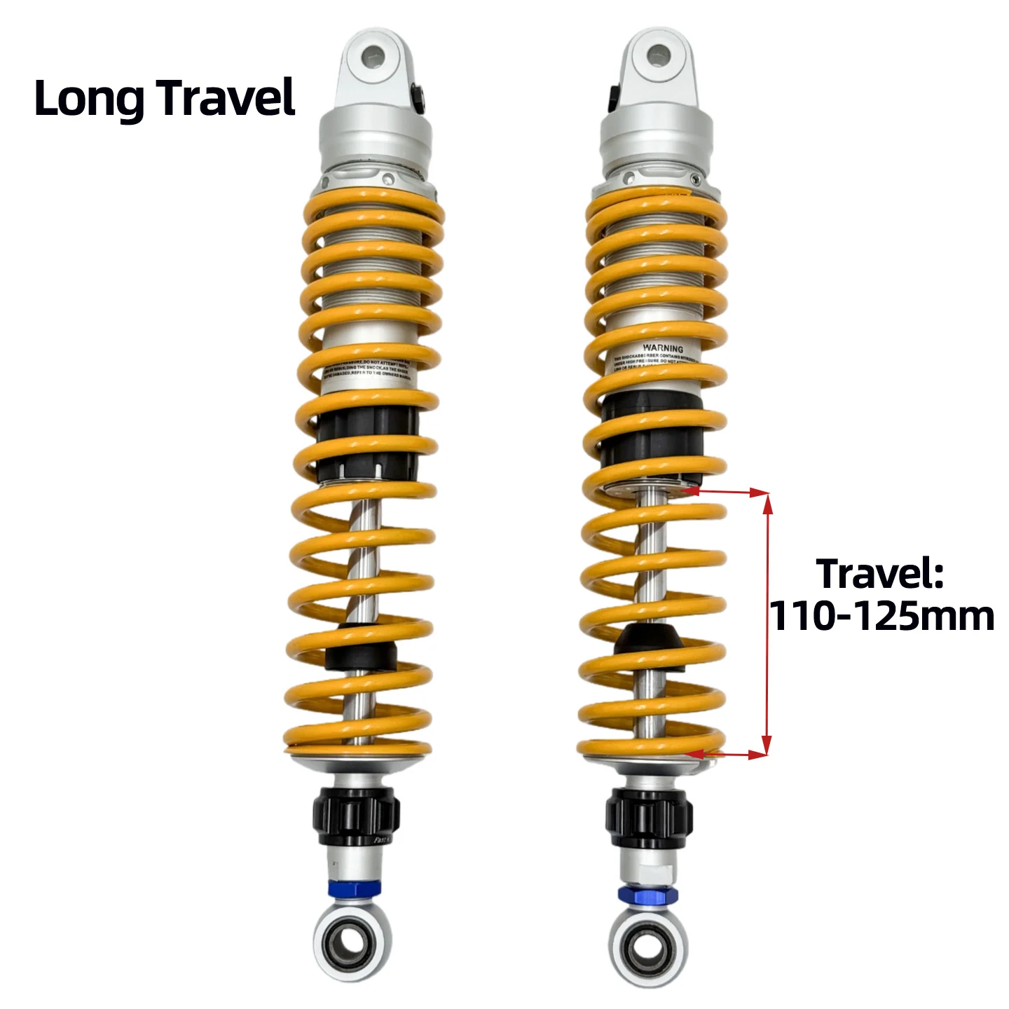 380mm 390mm 395mm 400mm 405mm 410mm 420mm 425mm  430m 435mm Rear Shocks for Haojue dk125e Silver Wing600/400 Benelli502 Forza350