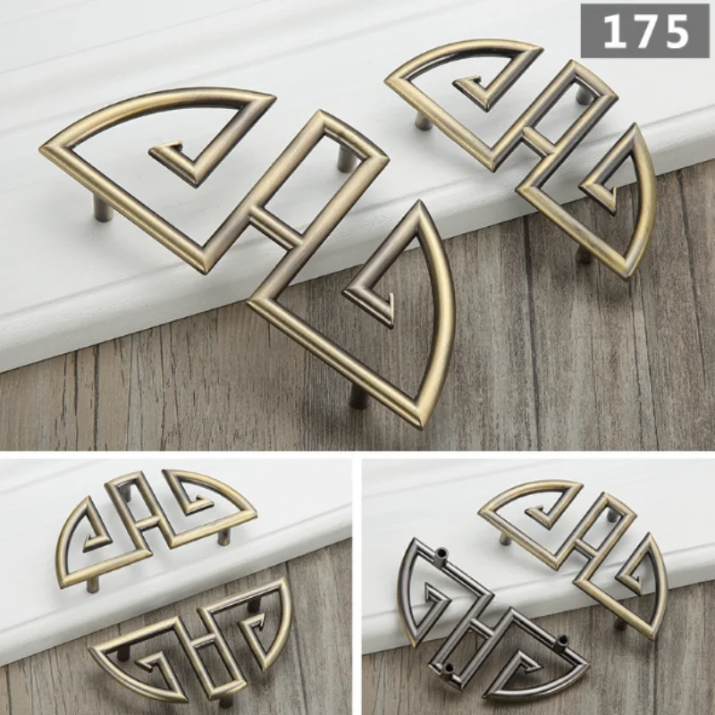 Vintage Antique Brass Hardware European Style Garden Cabinet handle Cabinet Knob Door Pull Drawer Hardware