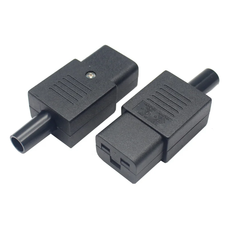 C19 Standard Male Plug 16A 20A 250V AC Electrical Power Cable Connector Adapter Terminal Block Dc  Connector Jst   Bico Injetor