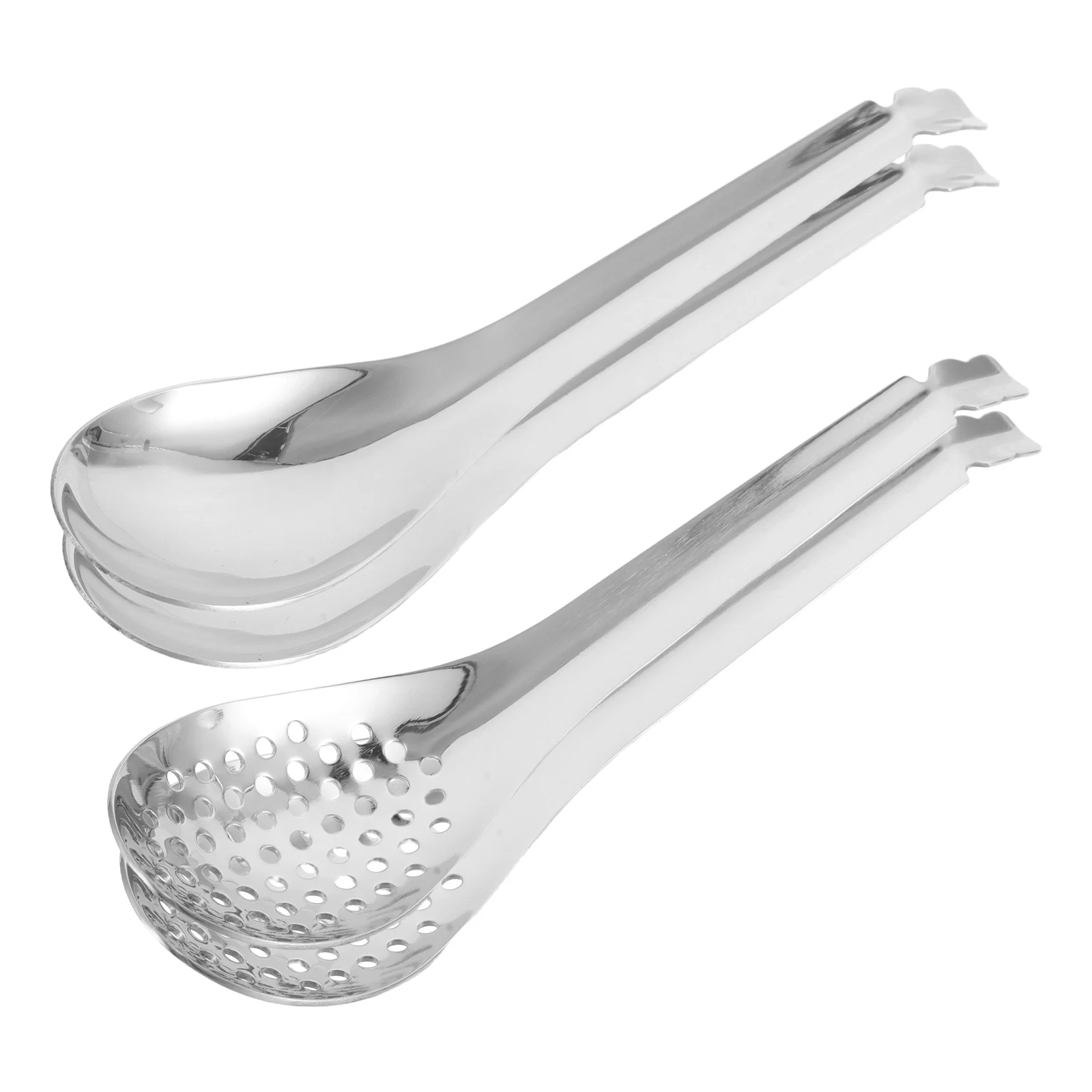 

4pcs Stainless Steel Slotted Spoons Set Kitchen Strainer Tools For Soup Sauce Caviar Pasta Cooking Home Outdoor Use