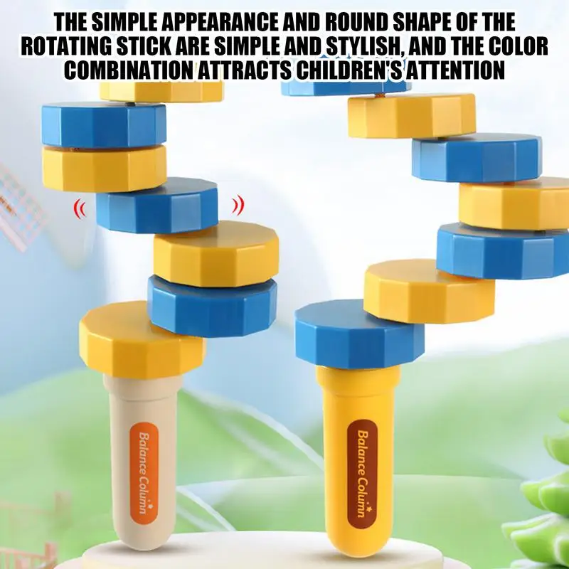 Magnetic Swinging Toy Swinging Sticks Smooth Balance Stacking Toy Portable Building Blocks Balance Tower Coordination Game For