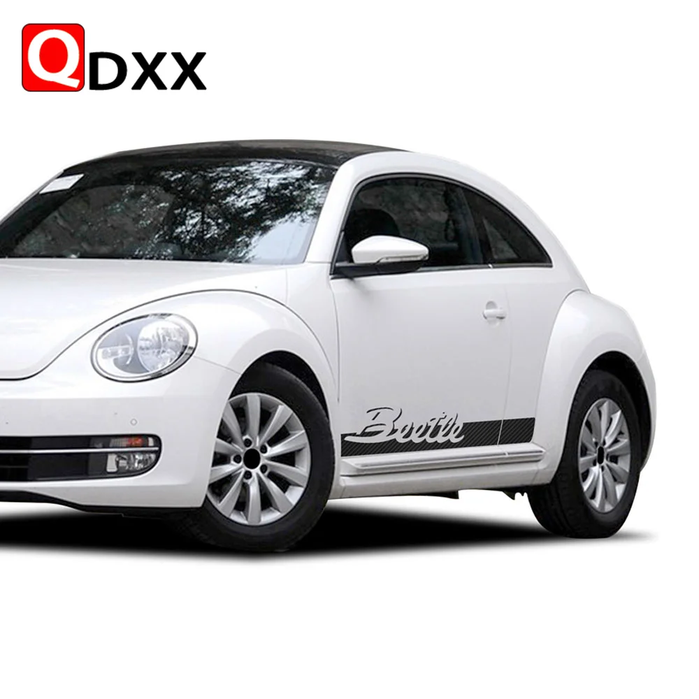 2Pcs For Volkswagen Beetle 2011-Present Graphics Sticker Car Styling Both Door Side Stripes Body Vinyl Decal Sticker Accessories