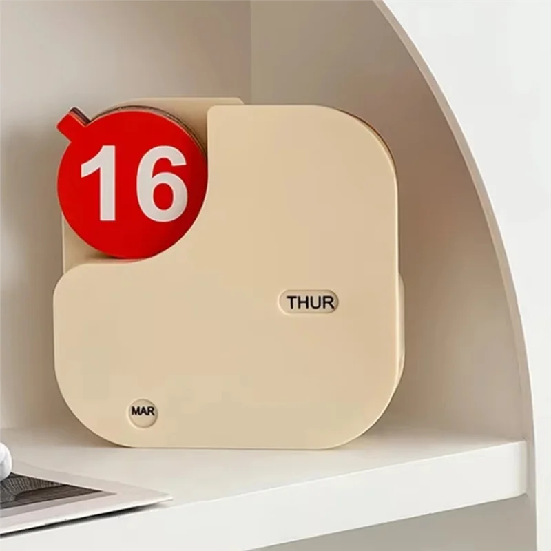 

ABLN-Minimalist Plastic Desk Calendar Flip Calendar Foroffice Use Compact Andportable