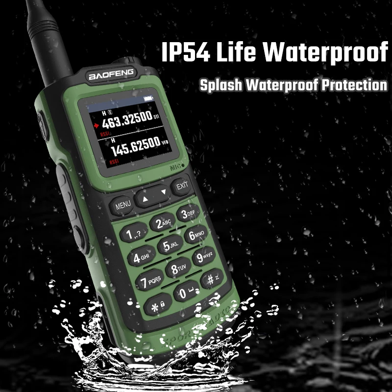 Baofeng UV-20 Dual Band Powerful Waterproof TYPE C Ham Radio Long Range FM Hunting One-Click Copy Walkie Talkie Two Way Radios