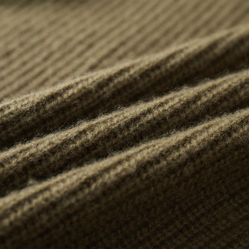 سترة صوفية للرجال، سترة رجالية ذات طية صدر السترة 2025 جديدة فضفاضة متماسكة للخريف والشتاء بأكمام كاملة للرجال 100% صوف أسترالي #6