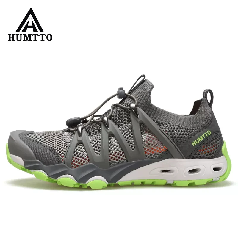 HUMTTO New Summer Hiking Shoes for Men Outdoor Trekking Sneakers Aqua Water Shoes Sport Walking Mens  BreathableBeach Sandals