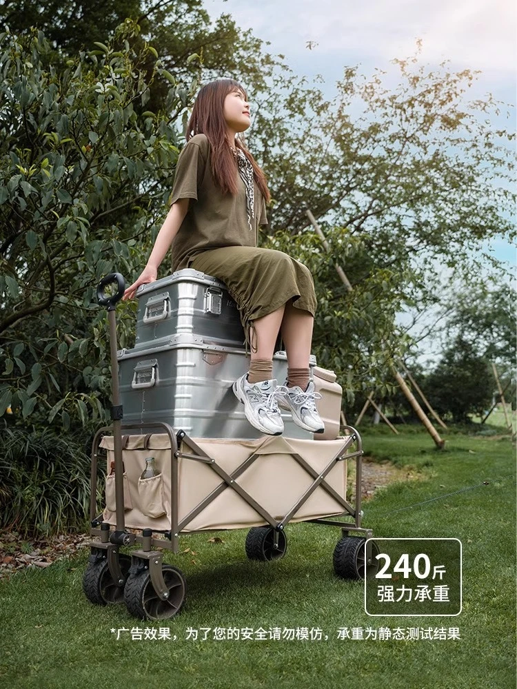 Campervan نزهة السفر في الهواء الطلق مقطورة سحب سيارة عربة قابلة للطي