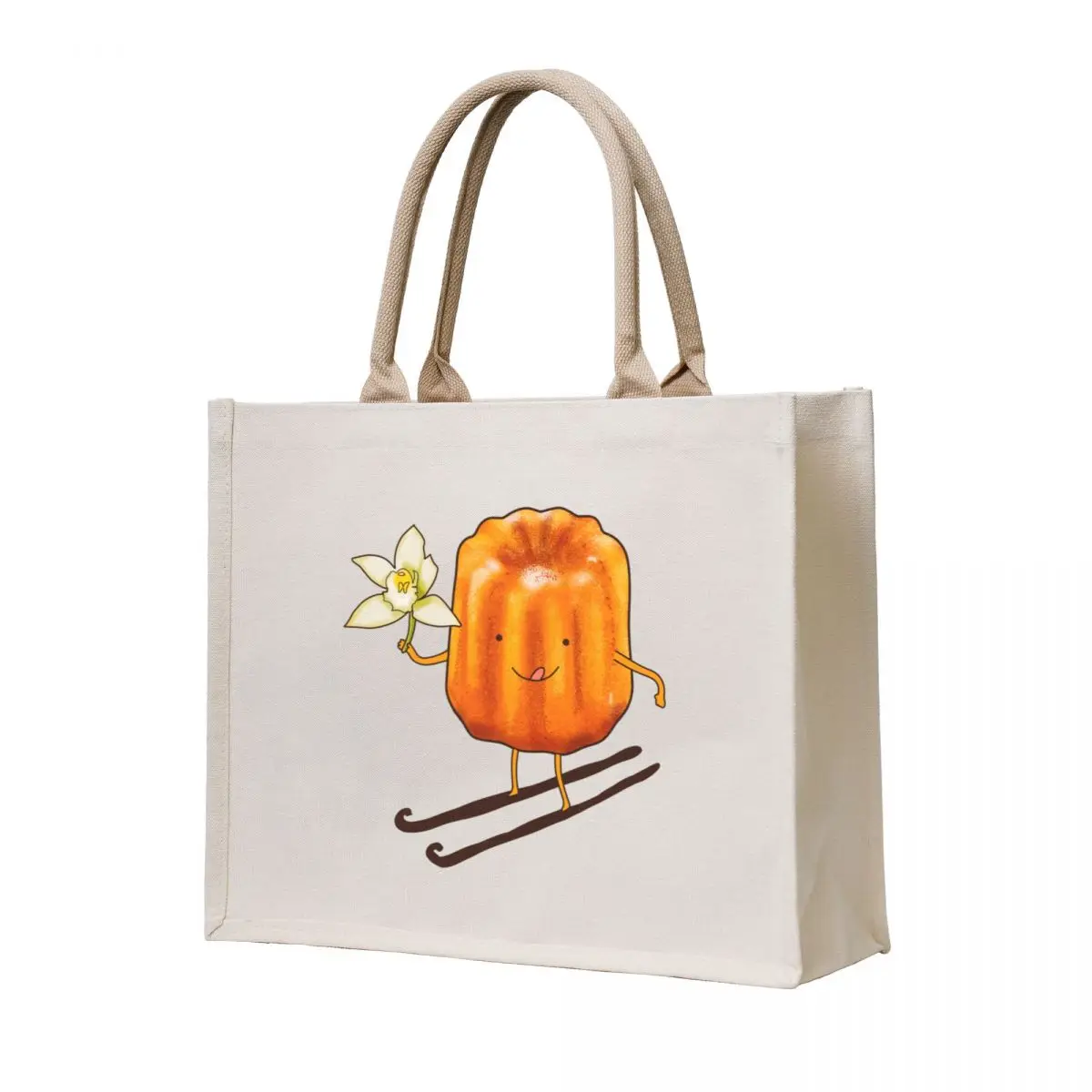 

Cute canelé and vanilla Tote Bag woman shopping bag hand bag tote bags men