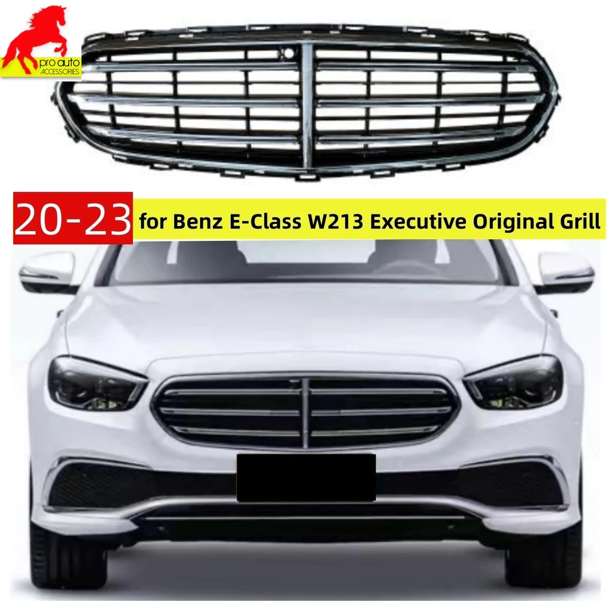 Front Bumper Grille Grill for New Mercedes Benz E-Class Executive Original Racing Grills W213 2020-2023 Car Accessories Styling