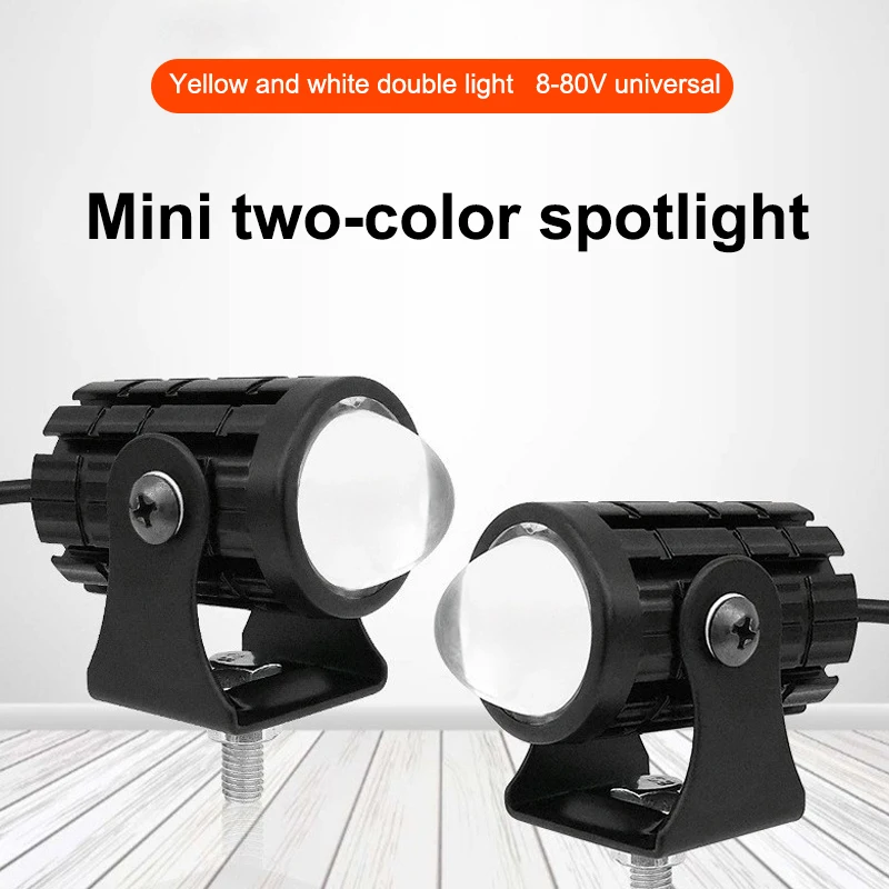 LED Motorrad Scheinwerfer Mit Schalter Super Helle Motorrad LED Explorers Scheinwerfer Projektor Fisheye Objektiv LED Moto Nebel