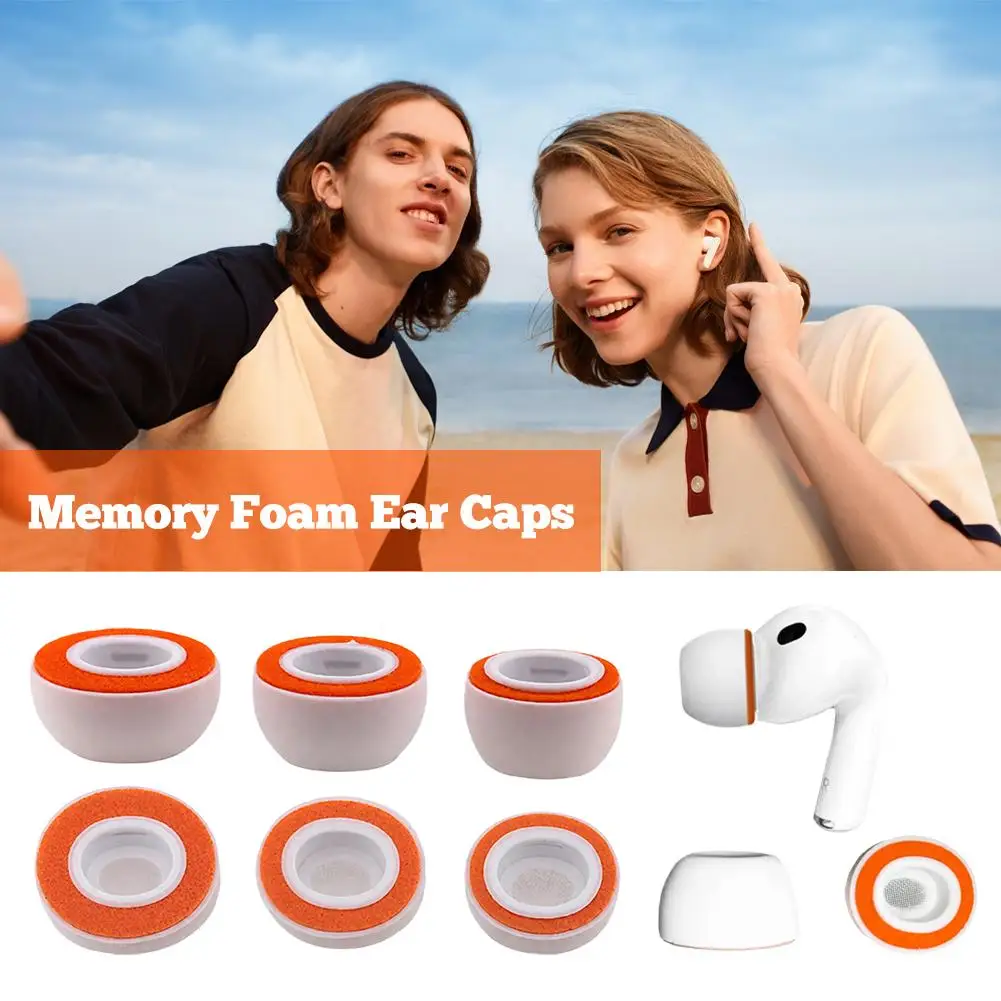 Für Air Pods Pro3 Memory Foam Ohrpolster Silikon Ohrstöpsel Drahtlose Bluetooth Kopfhörer Ohr Abdeckungen Kappen Noise Reduction Ohr Kappe