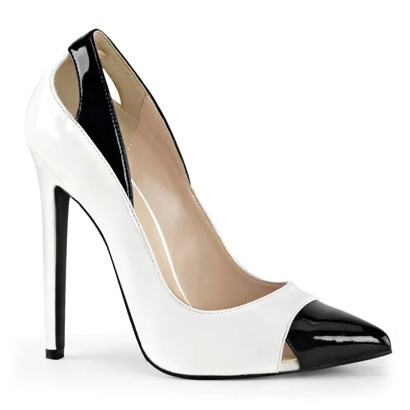 Women's Pumps 13CM Thin High Heels Sexy Patent Leather Buckle Strap waterproof Office & Career Party Wedding shoes for women