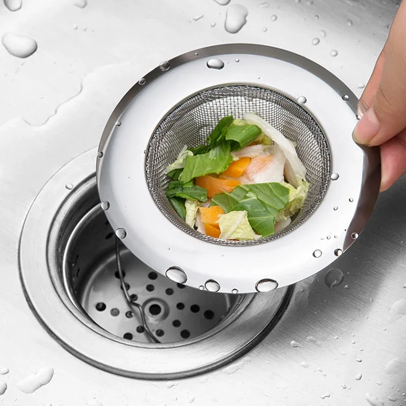 2pcs Kitchen Sink Strainer, Stainless Steel Sink Drain Strainer, Food Catcher image 6