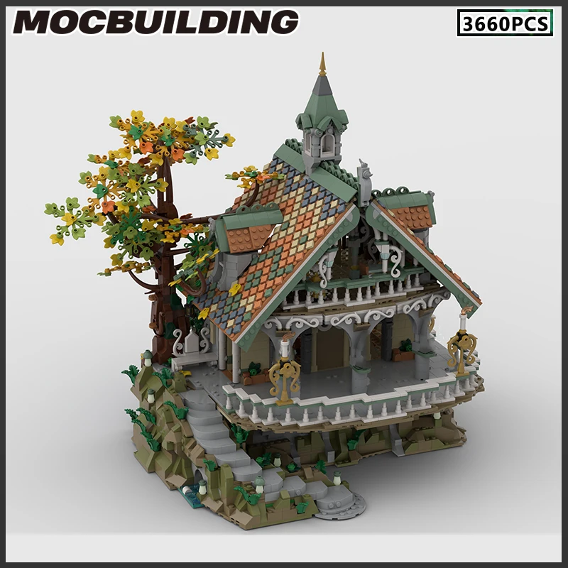 MOC Building Blocks Film Architecture Scene Series House Model DIY Bricks Landscape Streetscape Toy Creative Christmas Gift