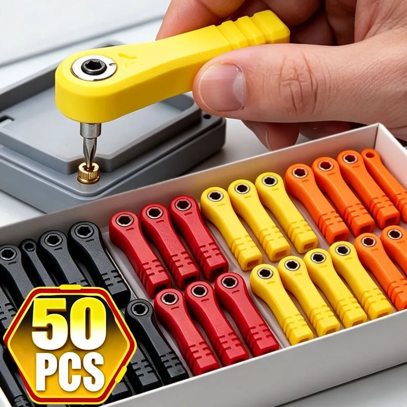 Mini Ratchet Screwdriver Hex Interface Drive Handle Effortless Turning Multi Bit Driver Electronics Watch Fix Kit Narrow Space