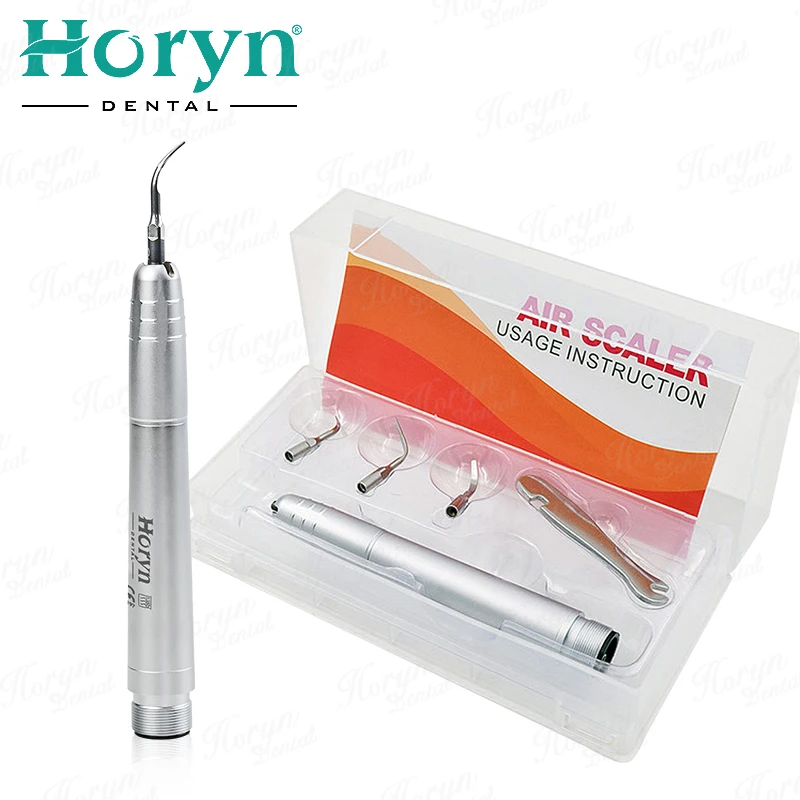 Dental Ultrasonic Air Scaler  Teeth Cleaning 2/4 Holes 3Tips air Scaler Handpiece with G1/ G2 / G3 scaling whitening pen