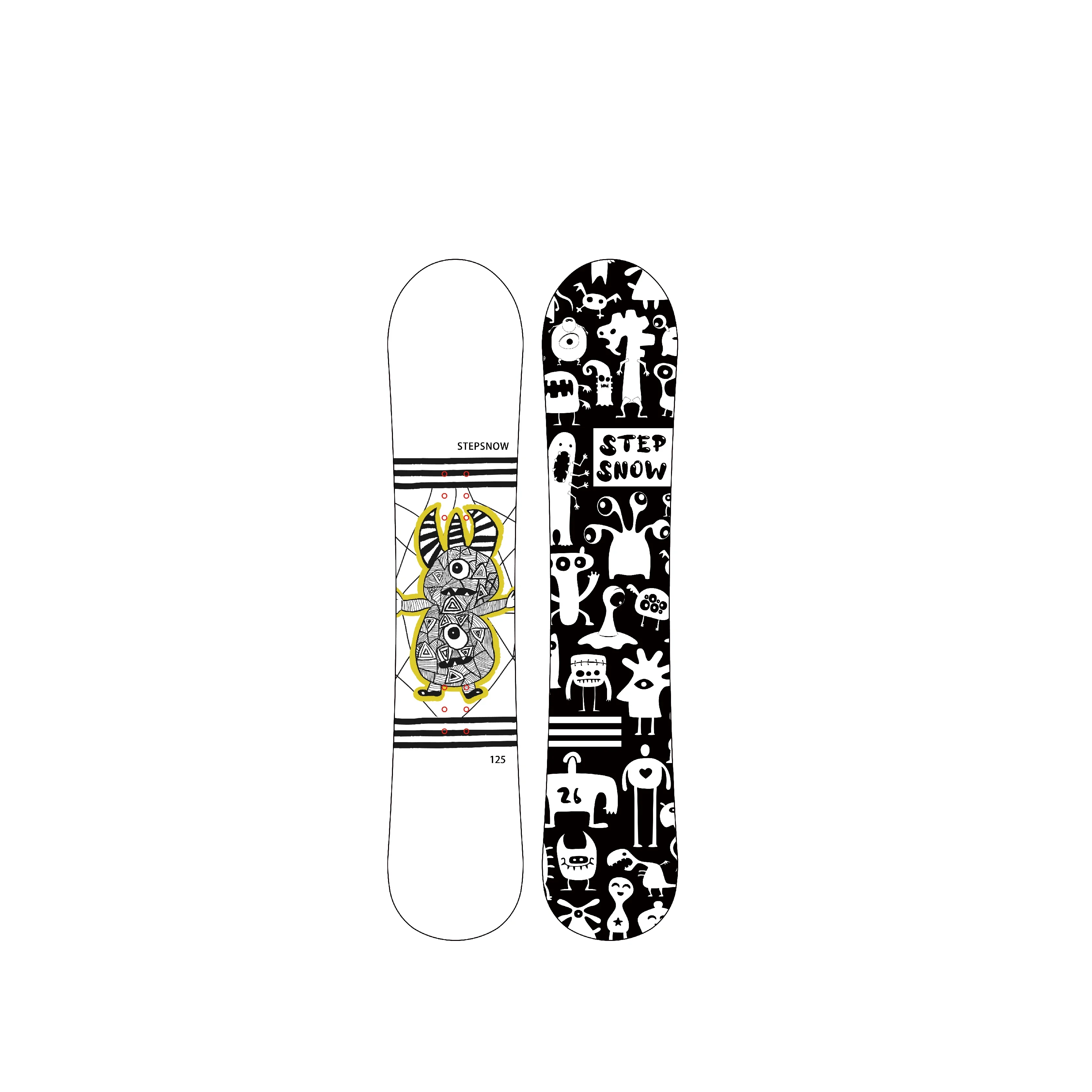 hot sale children snowboard ABS sidewall extruded base profession wholesale