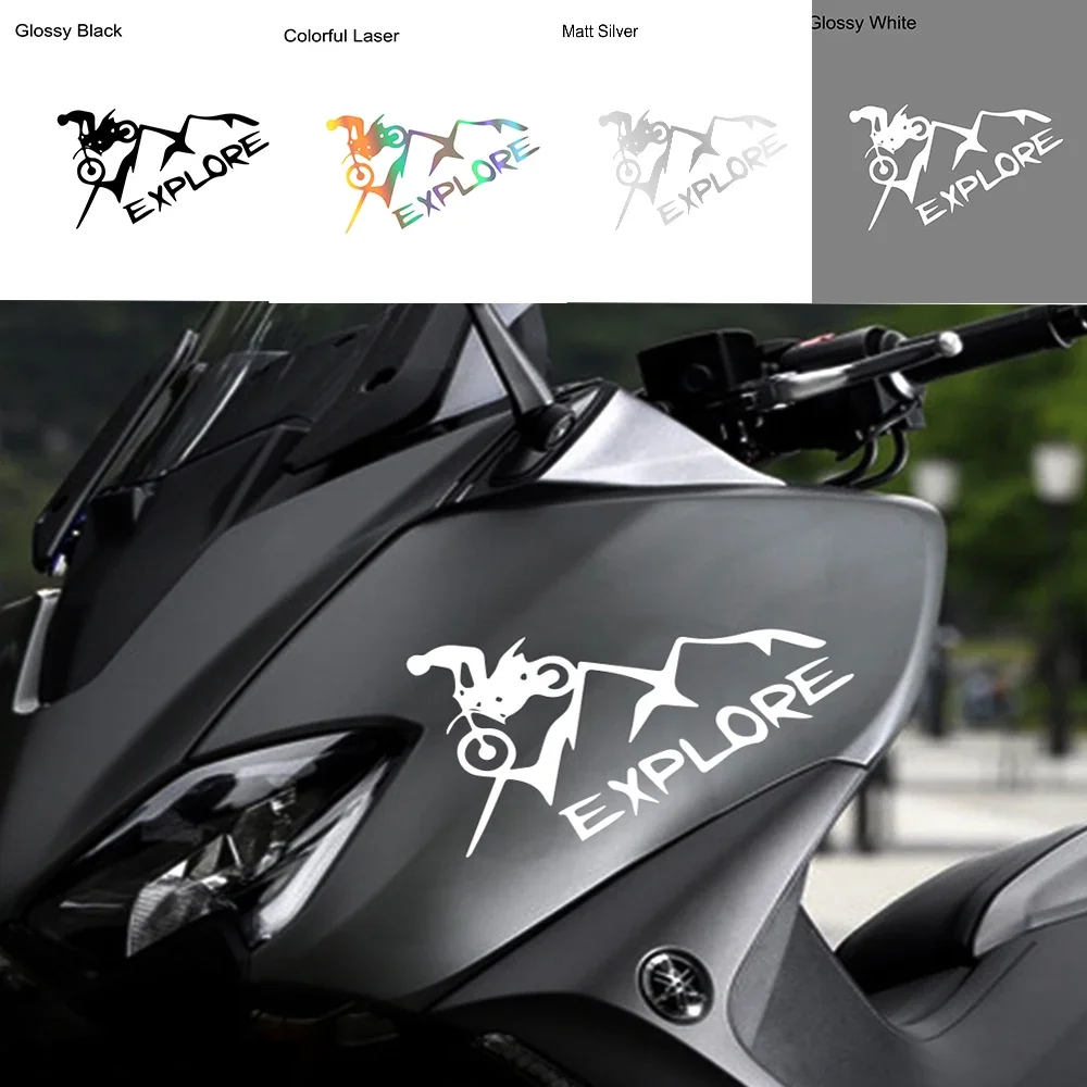 Expolorer Motorcycle Sticker Motor Car Helmet Head Decals For DUCATI KTM BMW YAMAHA Kawasaki Vespa Voge Honda Forza BAJAJ CFMOTO