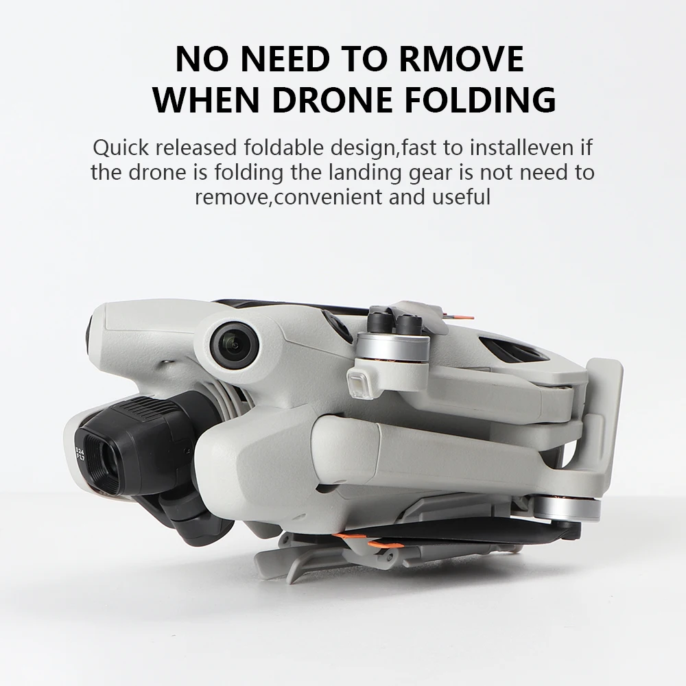 Folded Landing Gear For Mini 4 Pro Highten 30mm Extension Support Leg Protector Stand For DJI Mini 4 Pro Drone Accessories