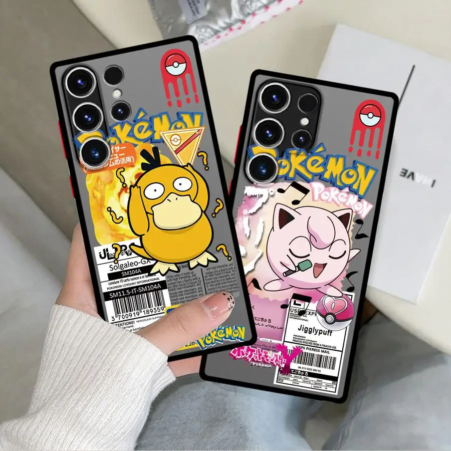 Funda Rückseitige Handyhülle für Samsung Galaxy S26 S20 FE Note 20 Ultra 10+ S21 S24 Plus S23 FE S25 Ultra S22 Cartoon Pokemon