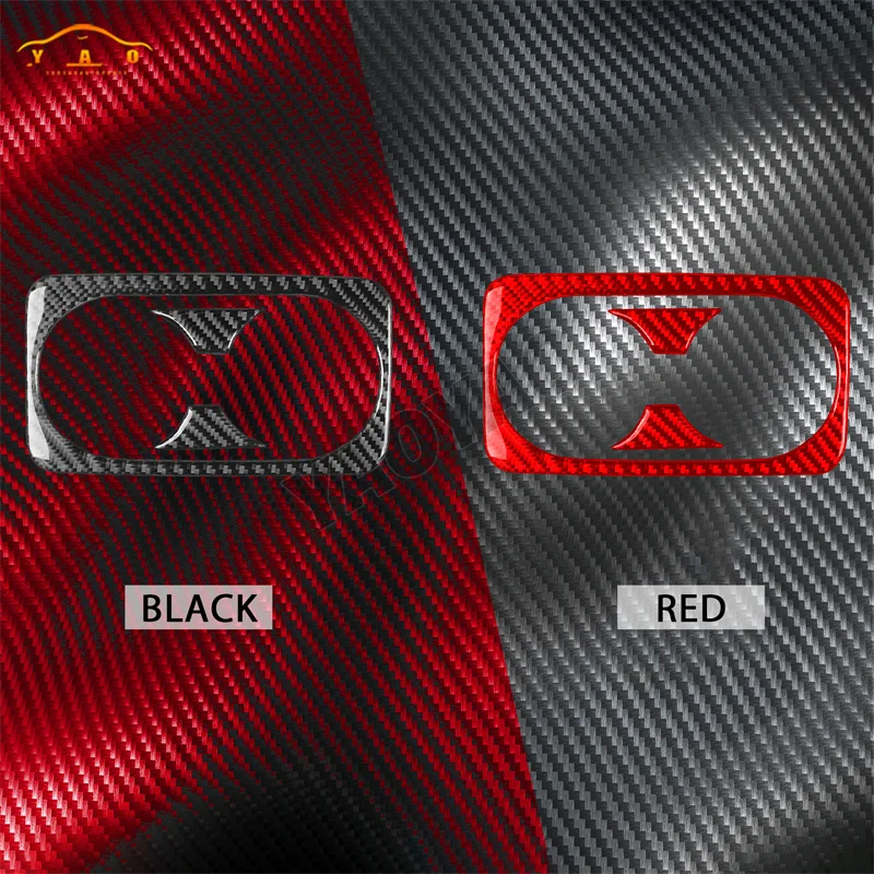 Rear Armrest Water Cup Holder Panel Set Real Carbon Fiber Stickers Car Interior Trim Accessories For Kia Stinger 2019-2023