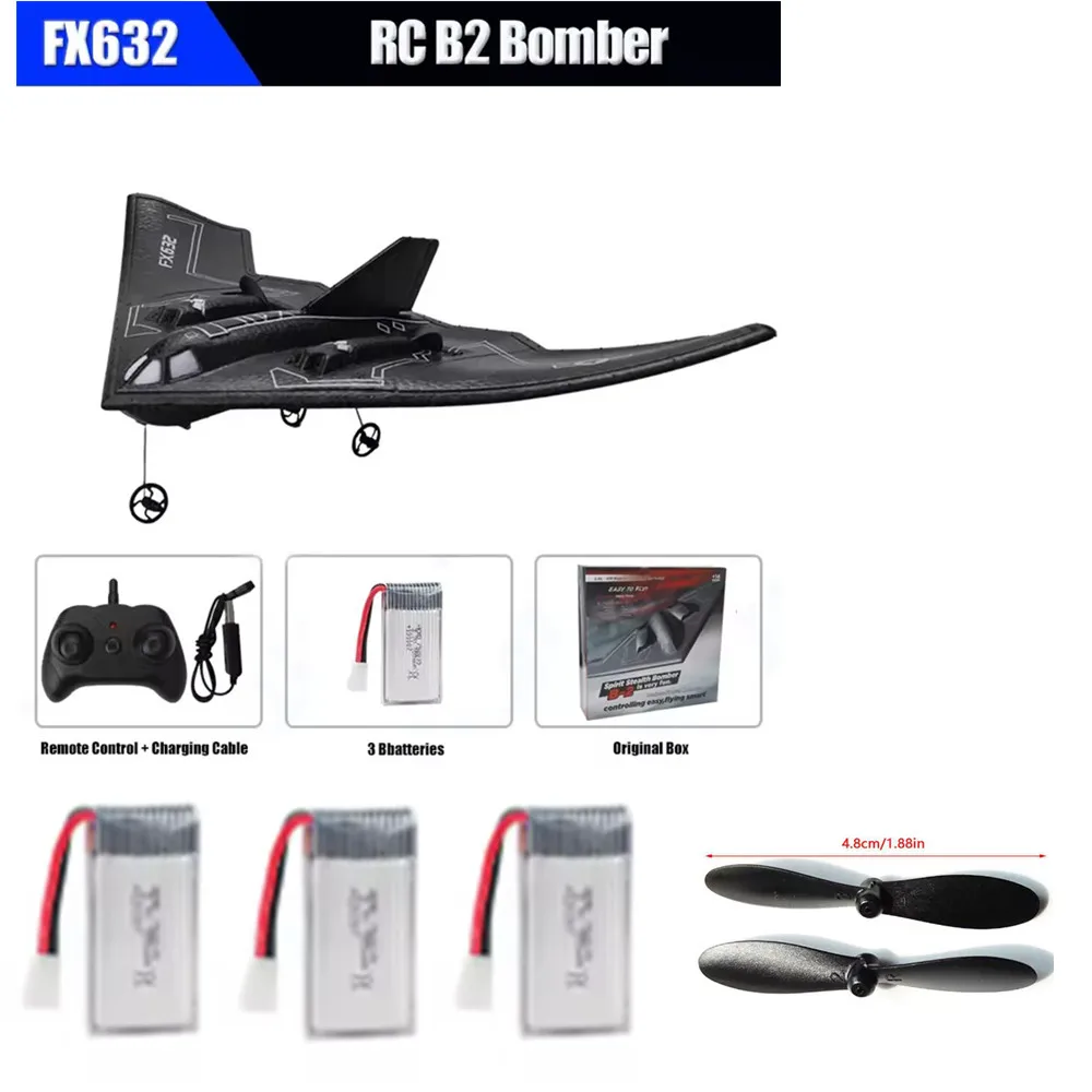 FX632 batterie 3.7v150mAh XH2.54 prise FX632 train d'atterrissage FX632 pièces d'avion