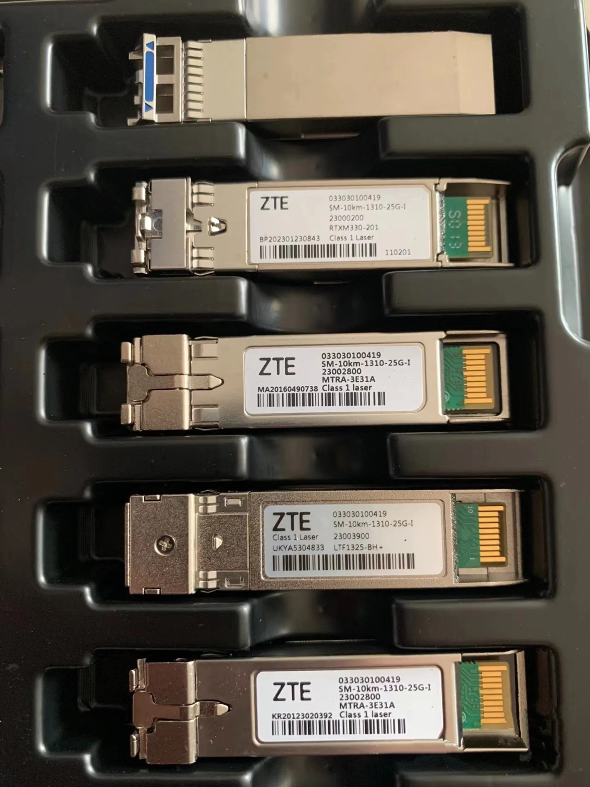 Zte sfp 25g faser optisches modul 033030100419 SM-10KM-1310NM-25G-I 25gb transceiver schalter