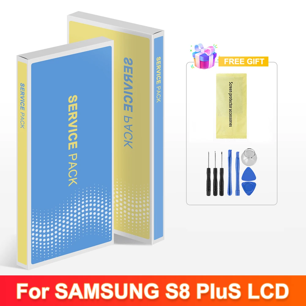 TFT S8 Plus G955F Display Screen Replacement for Samsung Galaxy S8 Plus S8+ G955FD Lcd Digital Touch Screen with Frame Assembly